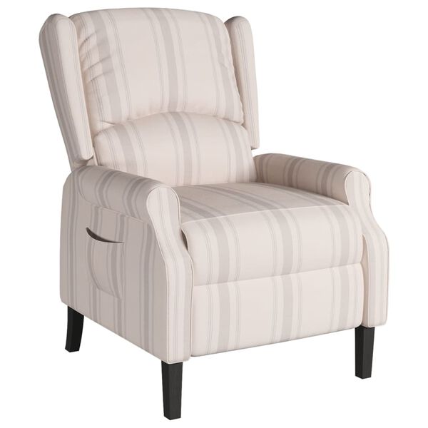 vidaXL Naslonjač od tkanine s uzorkom linija