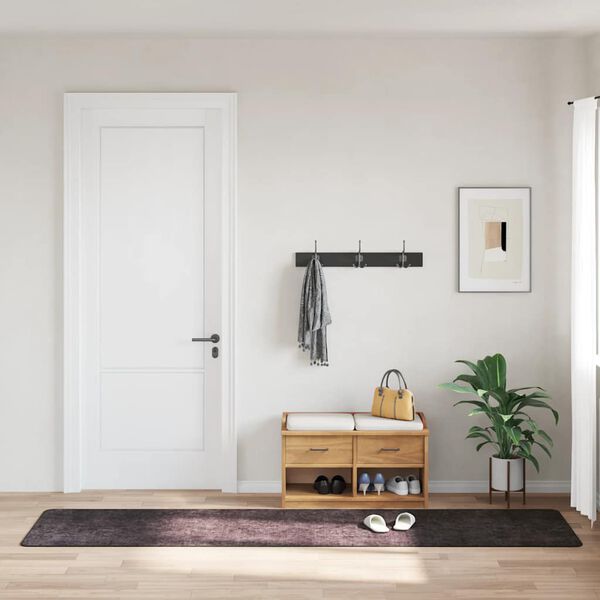 vidaXL Perivi tepih 80 x 300 cm antracit protuklizni