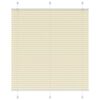 vidaXL Plisirana roleta krem 120x100 cm širina tkanine 119,4 cm