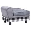 vidaXL Sofa za pse siva 57 x 34 x 36 cm pli&scaron;ana