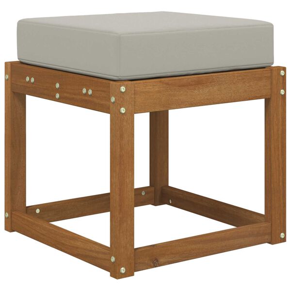 vidaXL Jastučić za sjedenje na otvorenom Sivi 40 x 40 x 8 cm