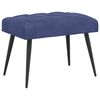 vidaXL Klupa s gumbastim tkanjem Policijska plava 60 x 40 x 45 cm