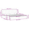 vidaXL Okvir kreveta s LED-om bez madraca Hanko ružičasti 200 x 200 cm bar&scaron;unasti