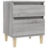 vidaXL Noćni ormarići 2 kom boja dimljenog smeđi 40x35x50 cm