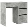 vidaXL Stol Betonski sivi Konstruirano drvo 90 x 37.5 x 75 cm