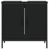 vidaXL Ormarić za umivaonik crni 60 x 30 x 60 cm konstruirano drvo