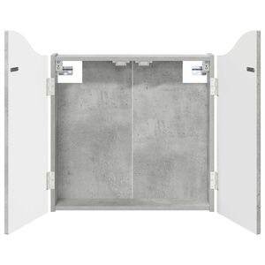 vidaXL Kabinet za mete Betonska siva 56 x 12 x 63 cm Konstruirano drvo