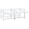 vidaXL Dvostruko postolje perilicu rublja policama izvlačenje Bijela