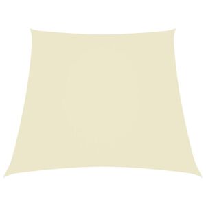 vidaXL Jedro protiv sunca od tkanine Oxford trapezno 2/4 x 3 m krem