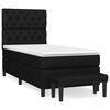 vidaXL Box spring krevet s madracem crni 80 x 200 cm od tkanine