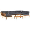 vidaXL 6-dijelni set vrtnih sofa od paleta s jastucima od drva bagrema