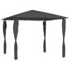 vidaXL Sjenica s navlakama za stupove 3 x 3 x 2,6 m antracit 160 g/m&sup2;