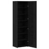 vidaXL Highboard Crni hrast 50 x 42,5 x 185 cm