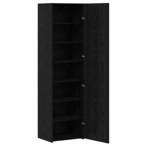 vidaXL Highboard Crni hrast 50 x 42,5 x 185 cm
