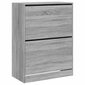 vidaXL Ormarić za cipele s 2 preklopne ladice boja hrasta 80x42x108 cm