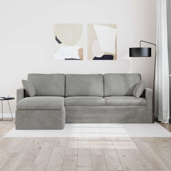 vidaXL Sofa Svijetlo siva