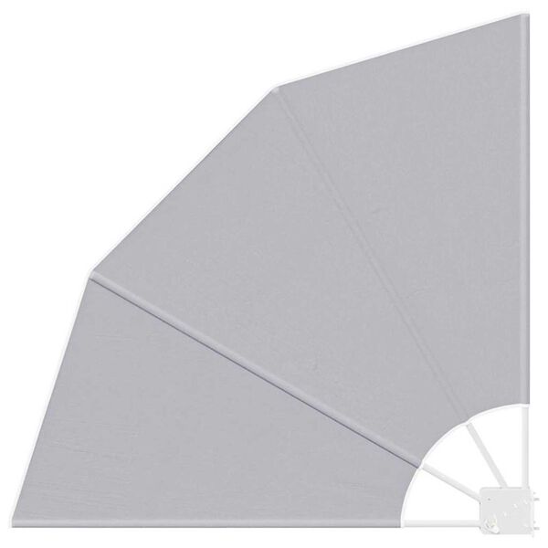 vidaXL Zaslon za privatnost na balkonu Siva 115 x 115 cm Poliester