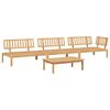 vidaXL 4-dijelni set vrtnih sofa od paleta od masivnog drva bagrema