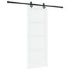 vidaXL Klizna vrata ORKDAL 78 x 202 cm Konstruirano drvo Bijela i crna