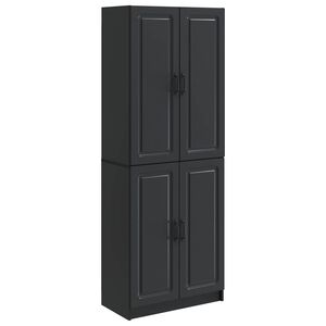 vidaXL Set ormara 2 kom. Crna 66 x 34,5 x 87 cm Konstruirano drvo