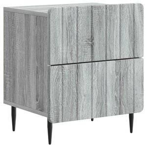 vidaXL Noćni ormar Siva sonoma 43 x 34,5 x 49,5 cm Konstruirano drvo
