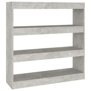 vidaXL Ormarić za knjige / sobna pregrada boja betona 100x30x103 cm