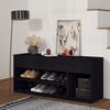 vidaXL Klupa za cipele crna 105 x 30 x 45 cm konstruirano drvo