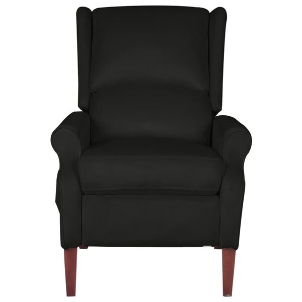 vidaXL Masažni naslonjač crni bar&scaron;unasti