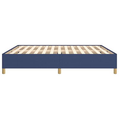 vidaXL Okvir za krevet s oprugama plavi 160x200 cm od tkanine