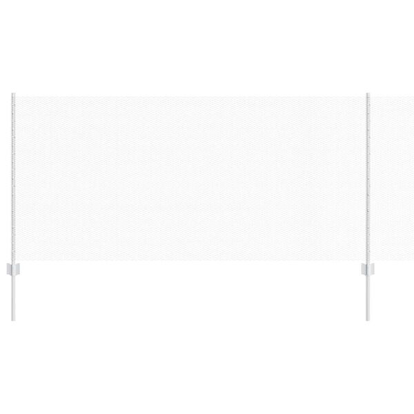 vidaXL Ograda s postovima Srebrno 1 x 25 m Čelik