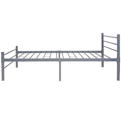 vidaXL Okvir za krevet metalni sivi 90 x 200 cm