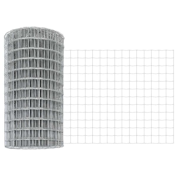 vidaXL Euro ograda Srebrno 0.4 x 10 m Vruće pocinčano željezo