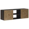 vidaXL TV ormar s policom s pohranom s vratima Mjed 105 x 30 x 35 cm
