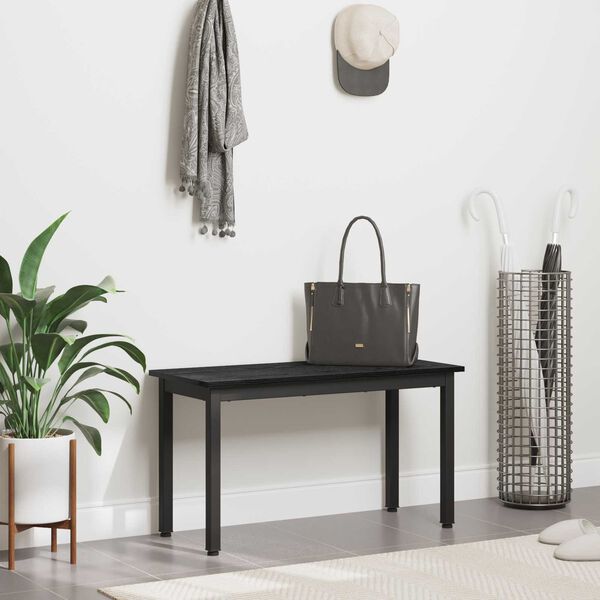 vidaXL klupa Crni hrast 80 x 35 x 45 cm Konstruirano drvo