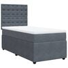 vidaXL Box spring krevet s madracem tamnosivi 80 x 200 cm bar&scaron;unasti
