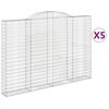 vidaXL Lučne gabionske ko&scaron;are 5 kom 300x30x200/220cm pocinčano željezo
