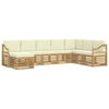 vidaXL Set vanjskih sofa 8 pcs Bijela i krem 304 x 185,5 x 73 cm