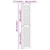 vidaXL Ormarna vrata Prirodna 201 x 2,1 x 39,5 cm Čvrsto borovo drvo