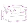 vidaXL Sofa 2 pcs Tamno siva 138 x 78 x 80 cm Bar&scaron;un