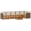 vidaXL Set vanjskih sofa 6 kom. Prirodna Čvrsto drvo akacije