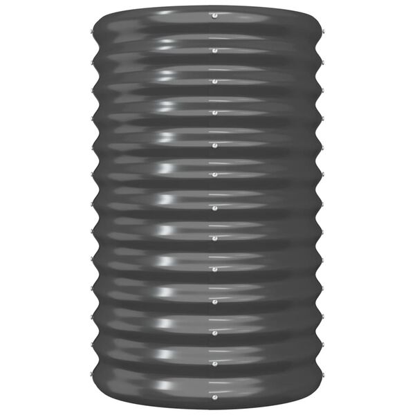 vidaXL Vrtna sadilica od pocinčanog čelika 40x40x68 cm antracit