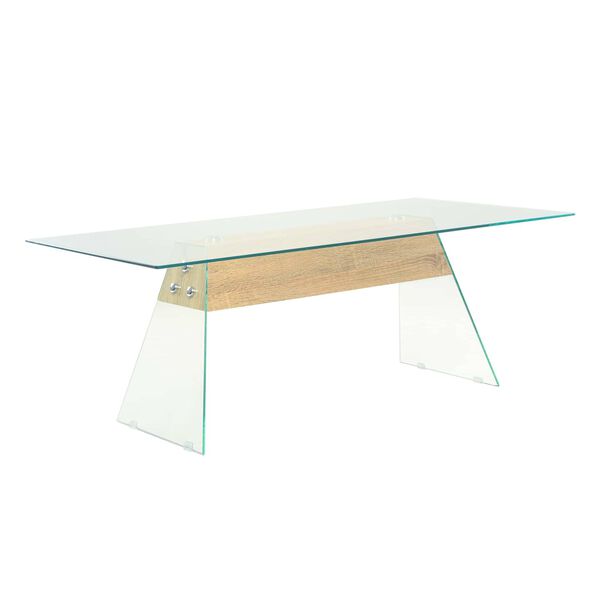 vidaXL Kava Stol *Transparent*an 110 x 55 x 40 cm Stakl