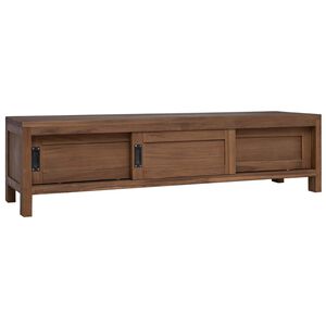 vidaXL TV ormar 110 x 30 x 30 cm Čvrsto teak drvo Prirodna