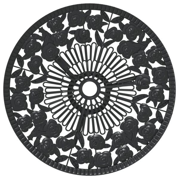 vidaXL 3-dijelni bistro set od lijevanog aluminija crni