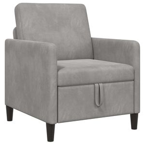 vidaXL Sofa s pohranom Svjetlosiva 72 x 78 x 87 cm Poliester
