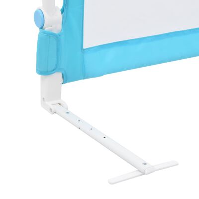 vidaXL Sigurnosna ogradica za dječji krevet plava 180x42 cm poliester