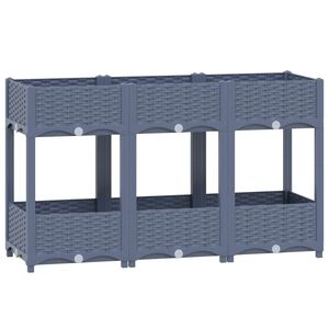 vidaXL Povi&scaron;ena gredica 120x40x71 cm od polipropilena