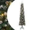 vidaXL Umjetno božićno drvce Zelena 240 cm PVC, Plastika i Čelik
