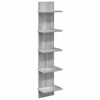 vidaXL Polica na zidu Siva Sonoma 22 x 15 x 100 cm Konstruirano drvo