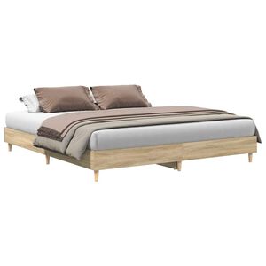 vidaXL Okvir kreveta bez madraca 200x200 cm od konstruiranog drva